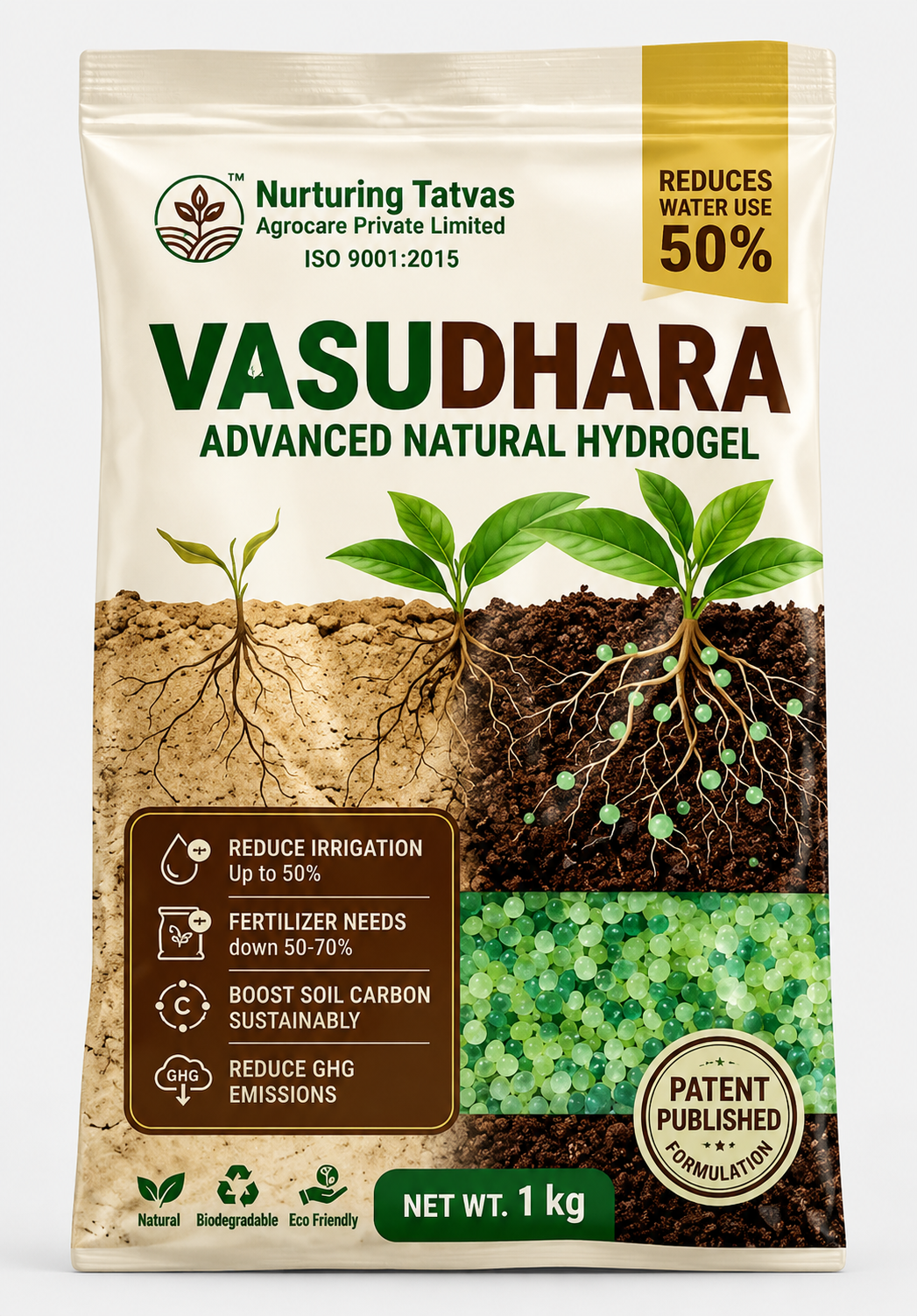 Vasudhara Earth-First Hydrogel product pack